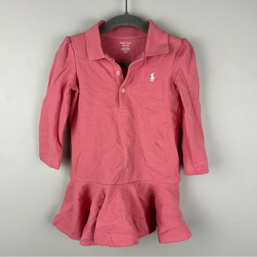 Polo by Ralph Lauren Pink Long-Sleeve Polo Dress - Picture 2 of 4